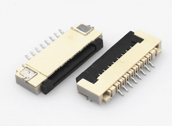 KLS1-240N 1.0mm hinged lock SMT H1.5mm bottom contacts FPC/FFC connectors 1