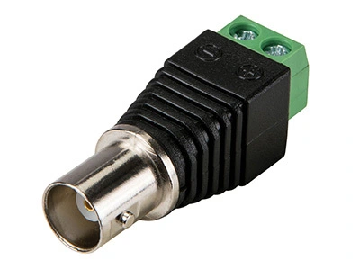 KLS2-DC-08    BNC FEMALE CONNECTOR to AV SCREW TERMINALS NO SOLDERfor CCTV/AV/REPAIRS 1