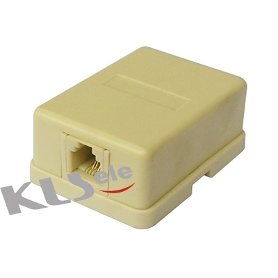 KLS12-185A-6P4C / KLS12-185A-6P6C / KLS12-185B-6P4C / KLS12-185B-6P6C Modular Surface Jack RJ11 RJ12 1
