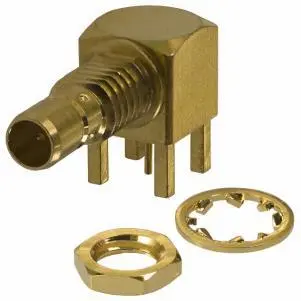 KLS1-SMB003B Panel Mount SMB Connector (Jack, Male,75Ω) 1