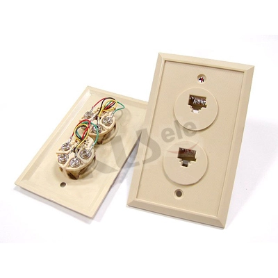 KLS12-013-6P4C KLS12-013-6P6C Flush Mount Phone Jack 1