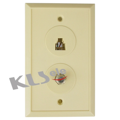 KLS12-016-6P4C KLS12-016-6P6C Flush Mount Phone Jack 1