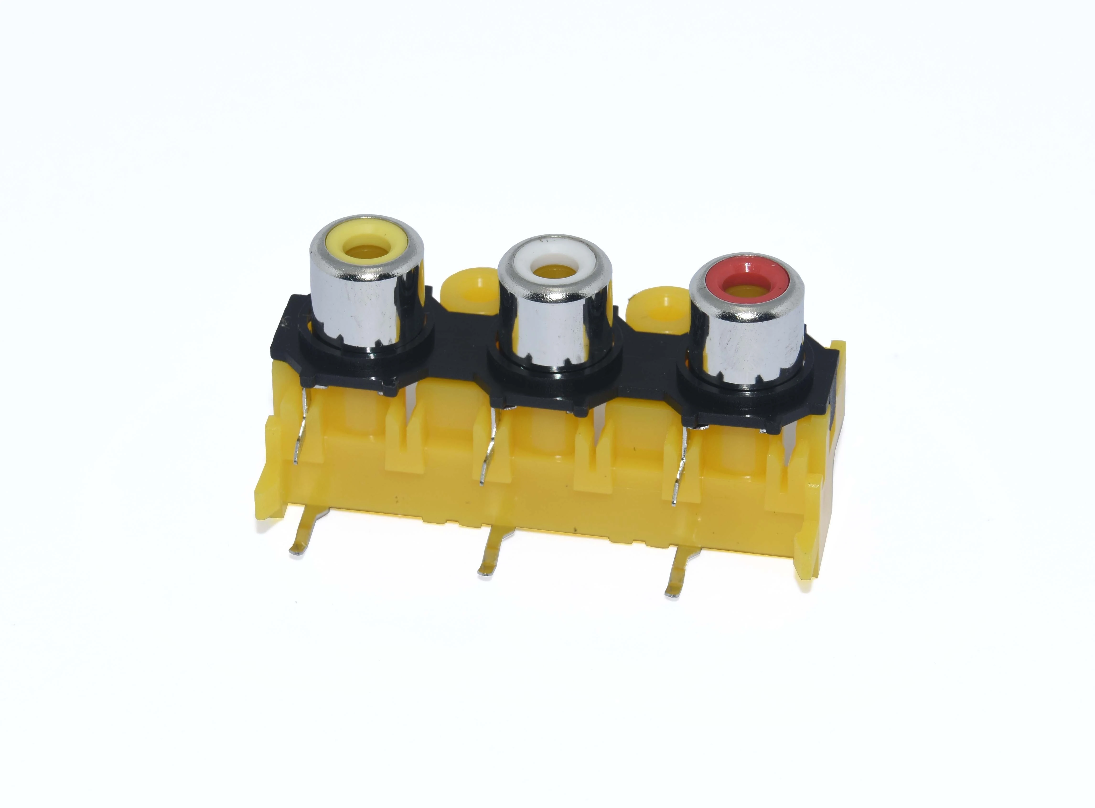 KLS1-RCA-310    RCA Audio Jack Connector 1x3 1