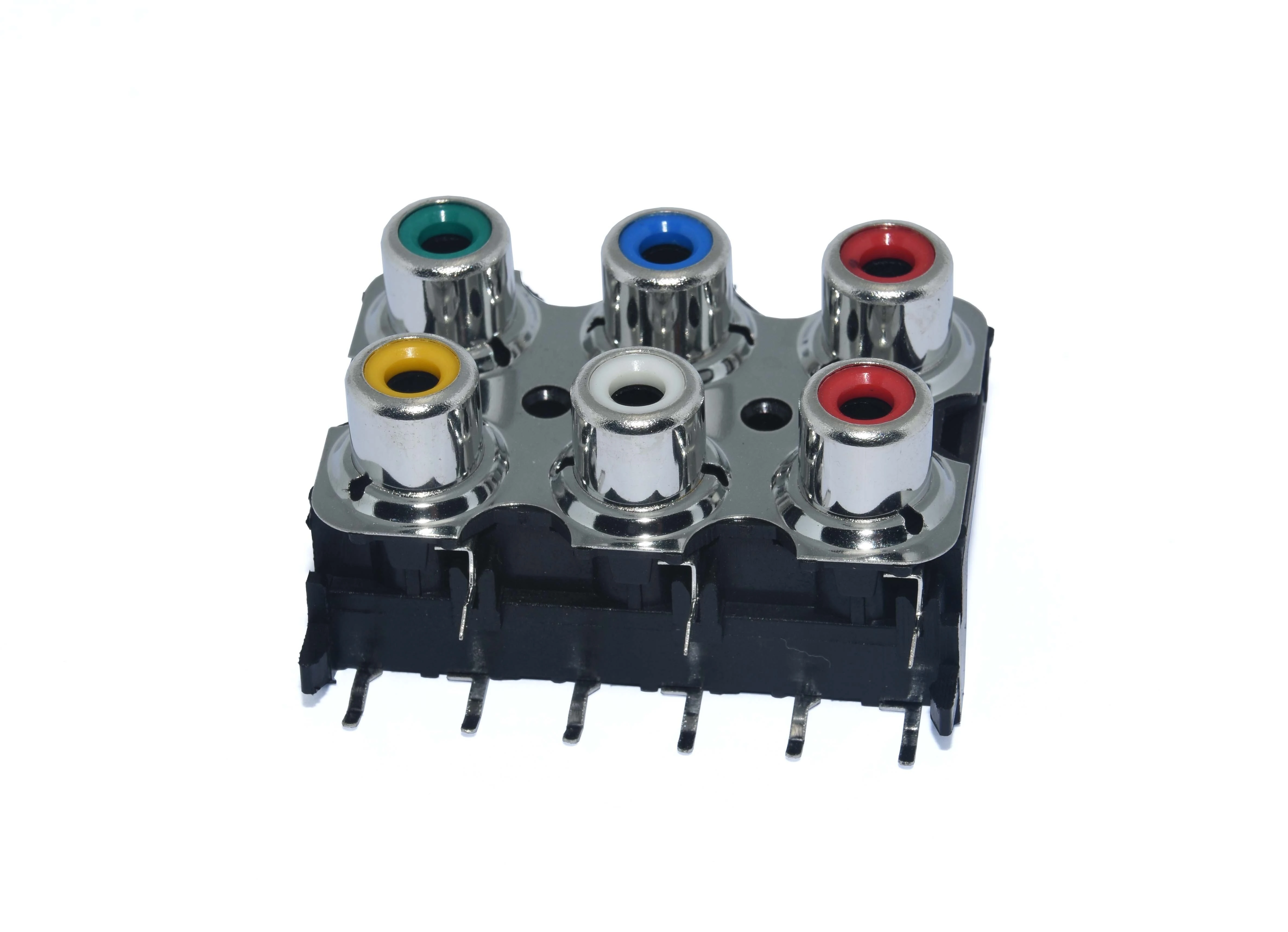 KLS1-RCA-610     RCA  Audio Jack Connector 2x3 1