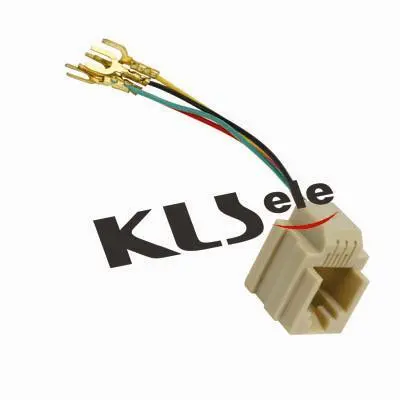 KLS12-201-6P4C KLS12-201-6P2C Wired Modular Jack 623K Ivory 1