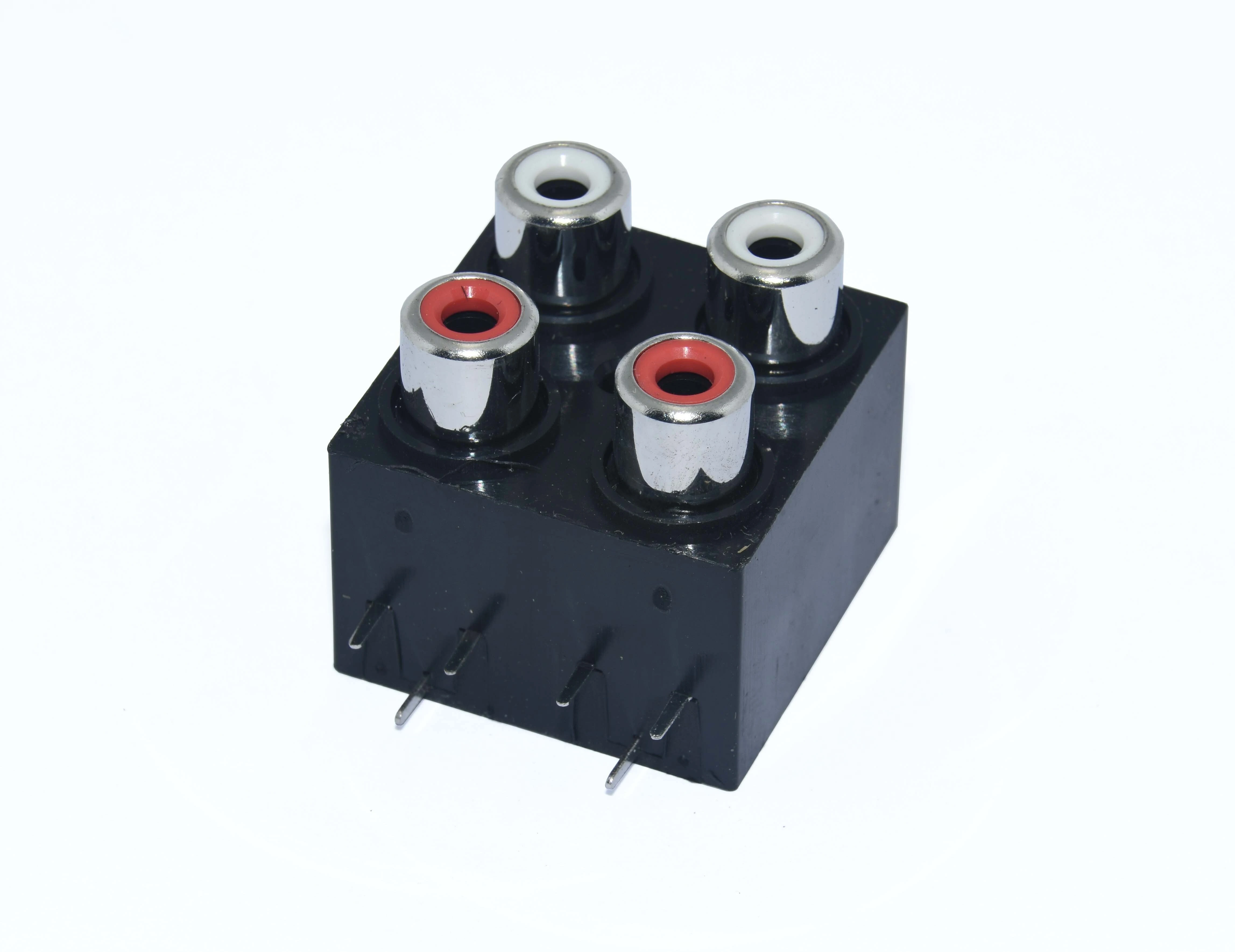 KLS1-RCA-411     RCA  Audio Jack Connector 2x2 1