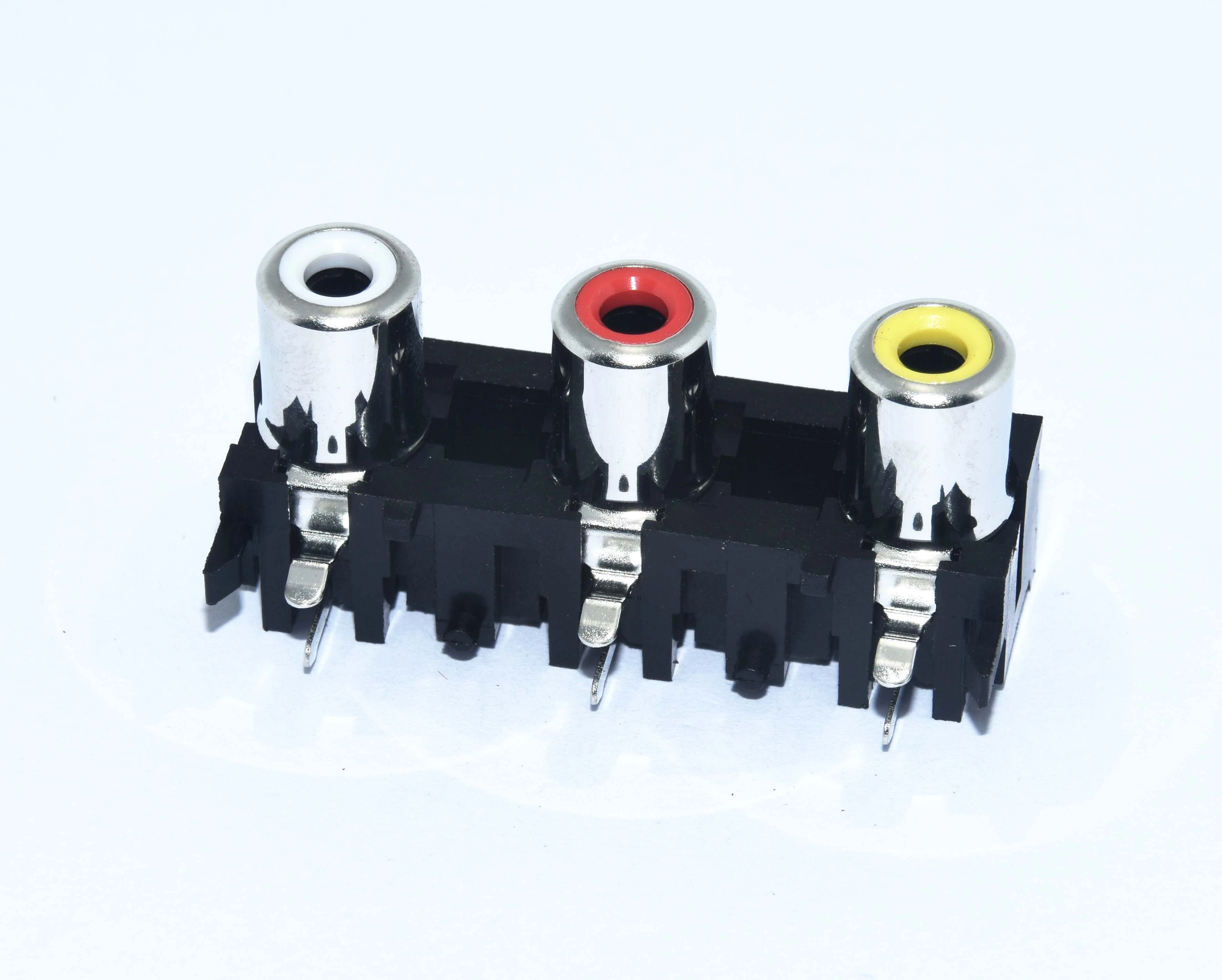KLS1-RCA-306    RCA  Audio Jack Connector 1x3 1