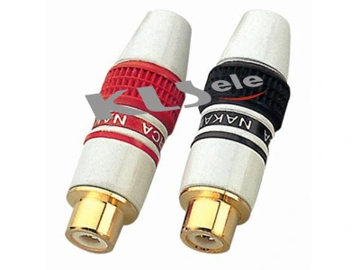 KLS1-RCA-PF05   Gold RCA Phono Audio Socket 1