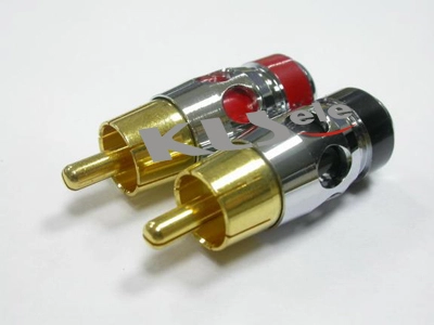 KLS1-RCA-PM11   Gold Plated RCA Phono Audio Plug 1