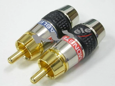 KLS1-RCA-PM12   Gold Plated RCA Phono Audio Plug 1