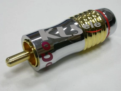KLS1-RCA-PM13    Gold Plated RCA Phono Audio Plug 1