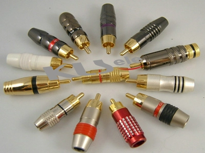 KLS1-RCA-PM18     Gold Plated RCA Phono Audio Plug 1