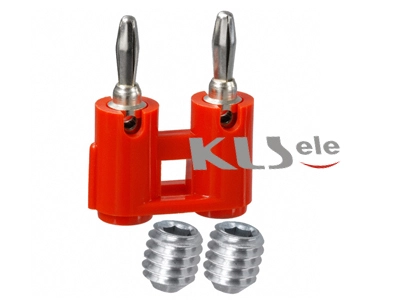 KLS1-BAP-006   4mm Banana Audio plug double 1