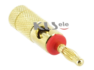 KLS1-BAP-014   4mm Banana Audio plug gold 1