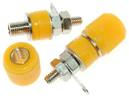 KLS1-BIP-014    M4x35mm,Binding Post Connector,Nickel Plated 3