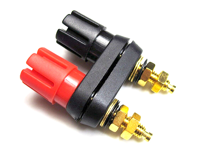 KLS1-BIP-040  M5x45mm,Binding Post Connector,Nickel OR Gold Plated 1