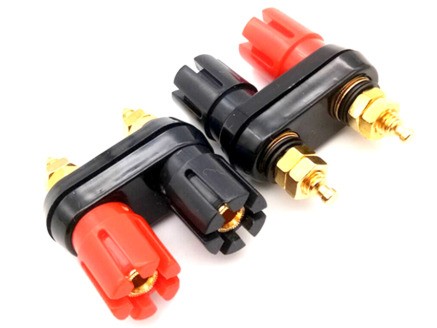 KLS1-BIP-040  M5x45mm,Binding Post Connector,Nickel OR Gold Plated 2