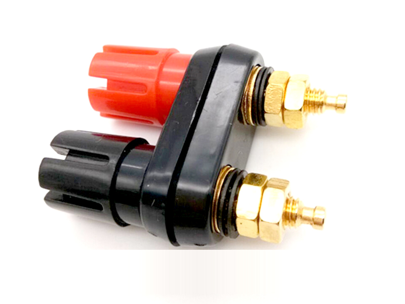 KLS1-BIP-040  M5x45mm,Binding Post Connector,Nickel OR Gold Plated 3