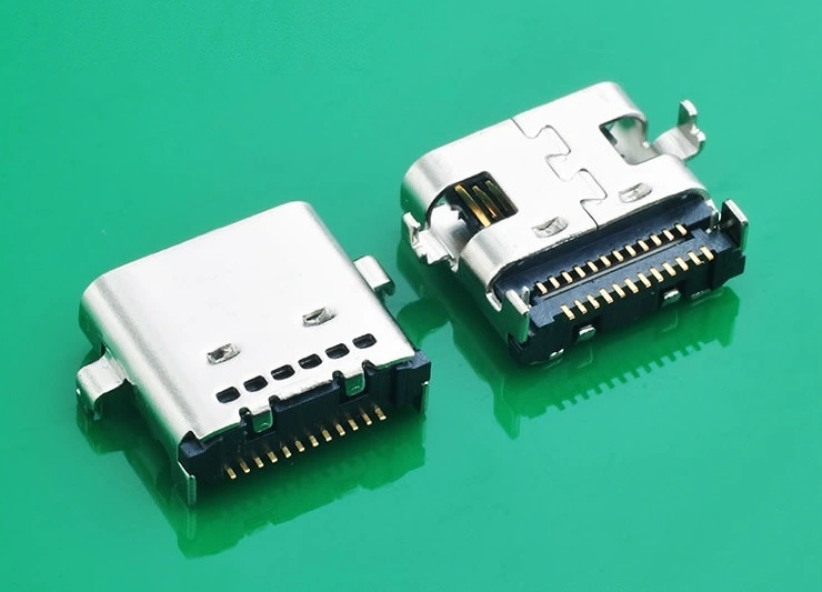KLS1-5404 24P SMD L=7.9mm Mid mount USB 3.1 type C connector female socket 1