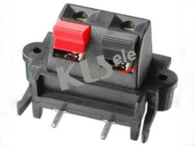 KLS1-WP-2P-02B    Spring Terminals Speaker Video Connectors 1