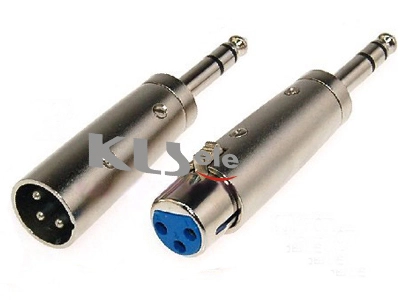 KLS1-PTA-01A    XLR to 1/4 Stereo Plug  Audio*Video adaptor connectors 1
