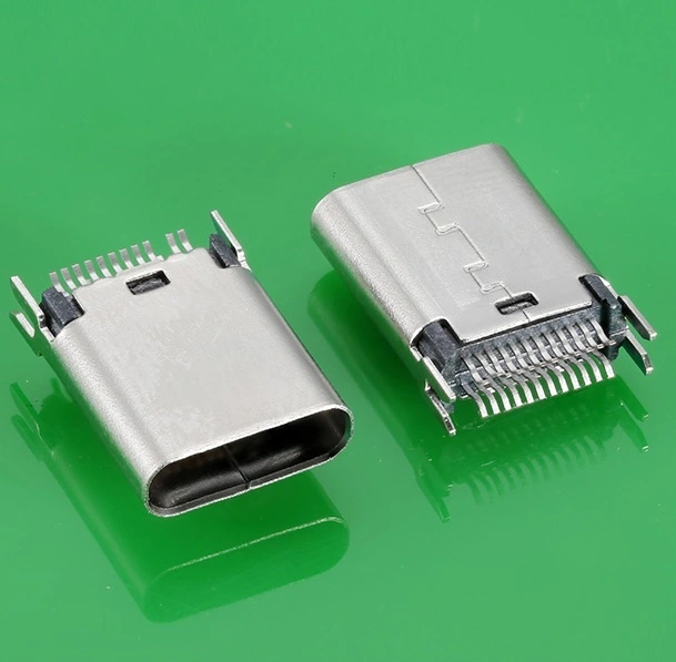 KLS1-5412/KLS1-5419/KLS1-5420 24P Vertical Splint L=10.45mm USB 3.1 type C connector female socket (T=0.80 OR 1.00mm) 1