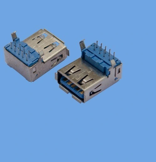 KLS1-3008 dip 90 A Female 9P USB 3.0 Connectors H8.65mm 1