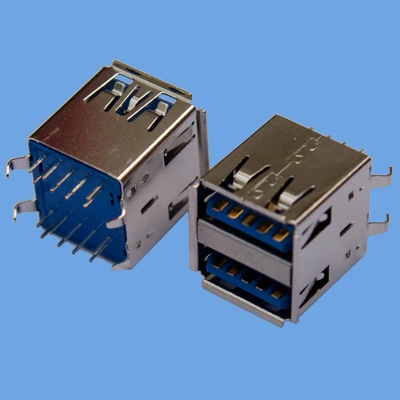 KLS1-3009 dip 180 2X1 A Female 9P USB 3.0 Connectors 1