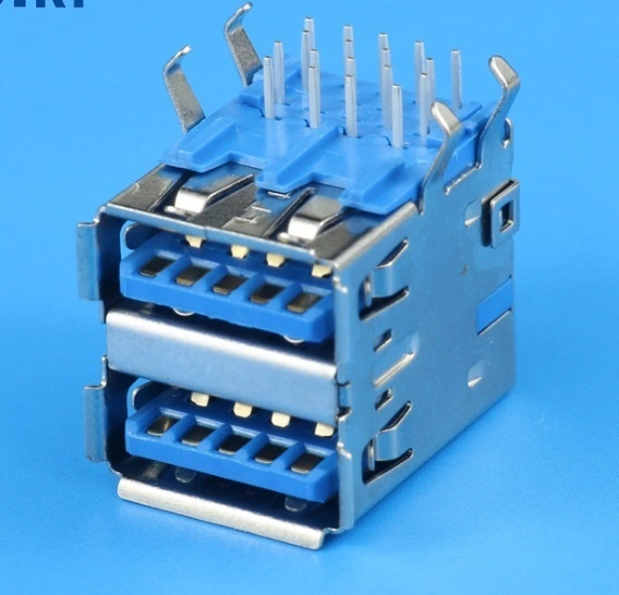 KLS1-3001 dip 90 2x1 A Female 9P USB 3.0 Connectors 1