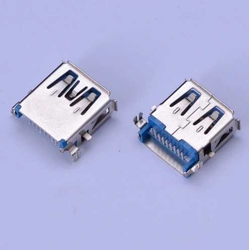 KLS1-3025 dip 90 MID mount H3.5mm A Female USB 3.0 connector 1