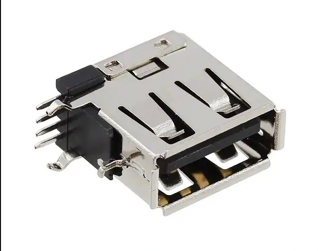 KLS1-1824 Upright dip 90 A Female USB Connectors 1