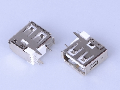 KLS1-1825 upright dip 90 A Female USB Connectors 1