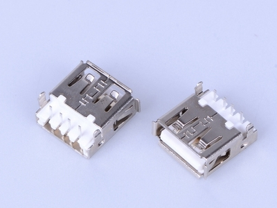 KLS1-1828 MID MOUNT 2.0mm A Female Dip 90 USB Connector 1