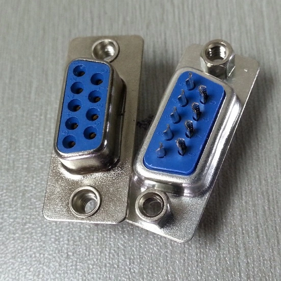 KLS1-213A & KLS1-213D DB Simple 2 Row Solder Type D-Sub Connector 9 15 25 37 50 pin male female 1