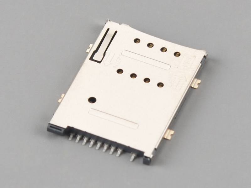 KLS1-SIM-074A PUSH PUSH 6P H1.85mm with CD Pin SIM Card Connector 1