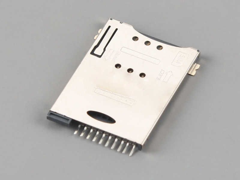KLS1-SIM-085A PUSH PUSH 8P H1.85mm with CD Pin SIM Card Connector 1