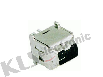 KLS1-1394-4FD IEEE 1394 Connector 4P PCB Dip 180 1