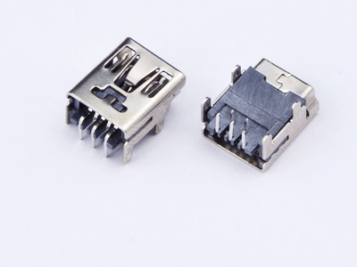 KLS1-229-5FA 5P B type R/A dip 90 Mini USB connector socket 1