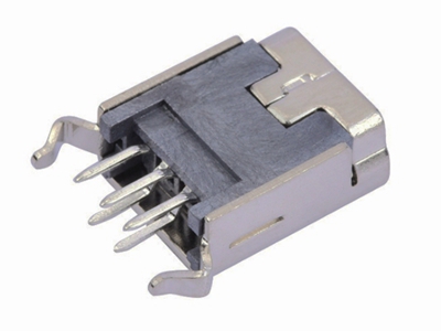 KLS1-229-5FC 5P B type R/A dip 180 Mini USB connector socket 1