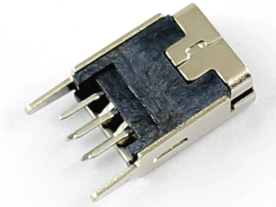 KLS1-229-5FK 5P B type R/A dip 180 Mini USB connector socket 1