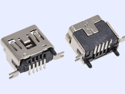 KLS1-229-5FJ Vertical 5P B type R/A SMD Mini USB connector socket 1