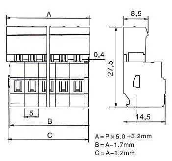KLS2-MPKV-5.00 5.00mm Male MCS connectors 1