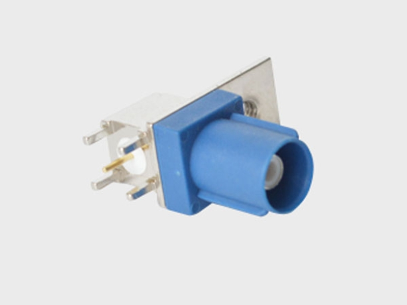 KLS1-FAK007C FAKRA Male C type PCB R/A with hole 1