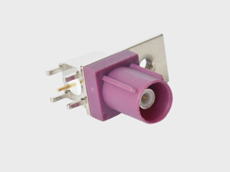 KLS1-FAK007D FAKRA Male D type PCB R/A with hole 1