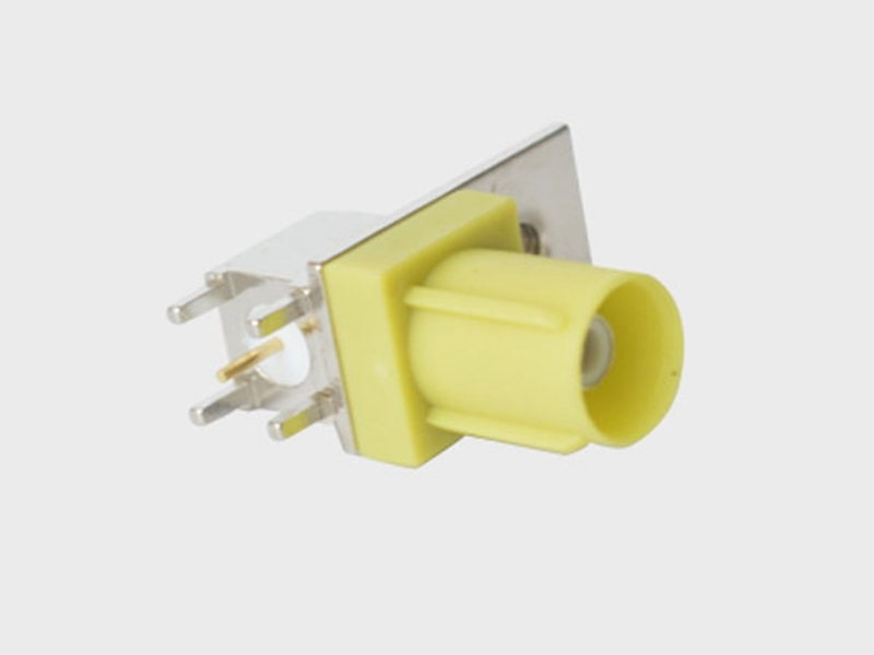 KLS1-FAK007K FAKRA Male K type PCB R/A with hole 1