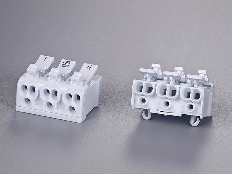 KLS2-238M-03P PUSH wire Connector 2.5mm² 3poles Double Button 1