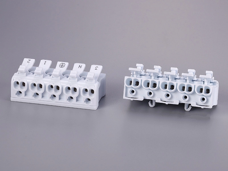 KLS2-238M-05P PUSH wire Connector 2.5mm² 5 poles Double Button 1