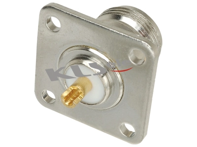 KLS1-N006 Flange Panel Mount N Connector (Jack,Female,50Ω) 1