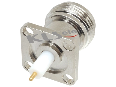 KLS1-N007 Flange Panel Mount N Connector (Jack,Female,50Ω) 1