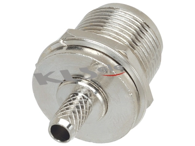 KLS1-N008 Panel Mount N Cable Connector (Jack,Female,50Ω) 1